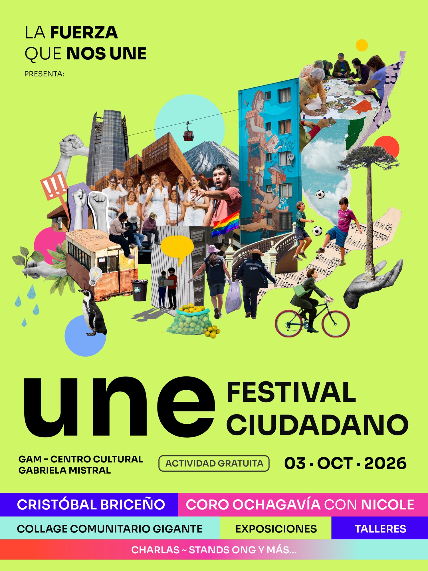 3 de octubre: Festival Ciudadano UNE